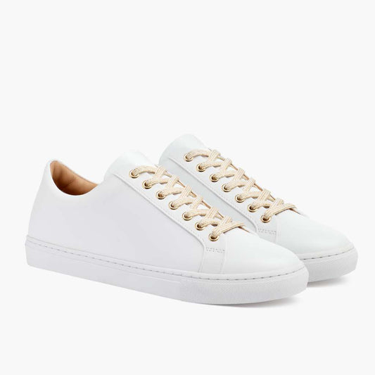 Zapatillas Bajas Supreme | Blanco & Oro
