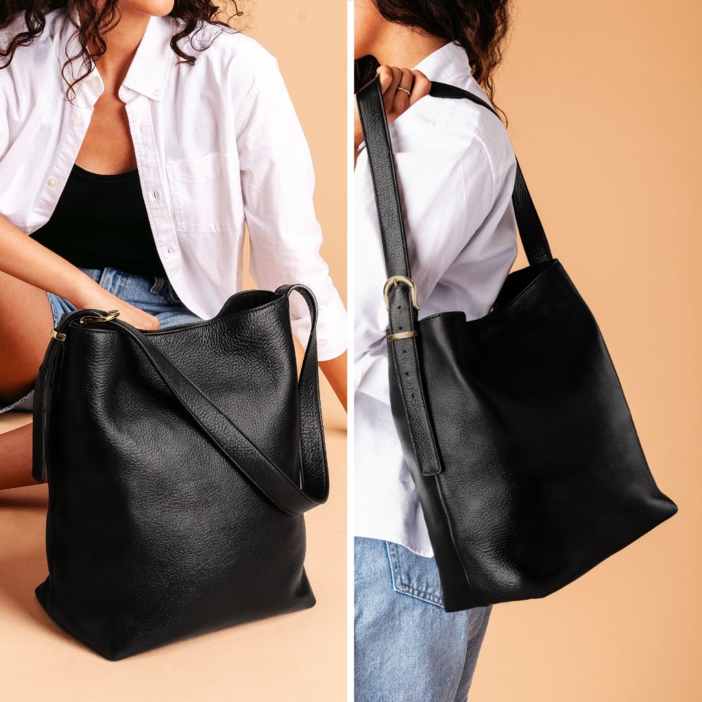 Bolso Bucket | Negro & Oro